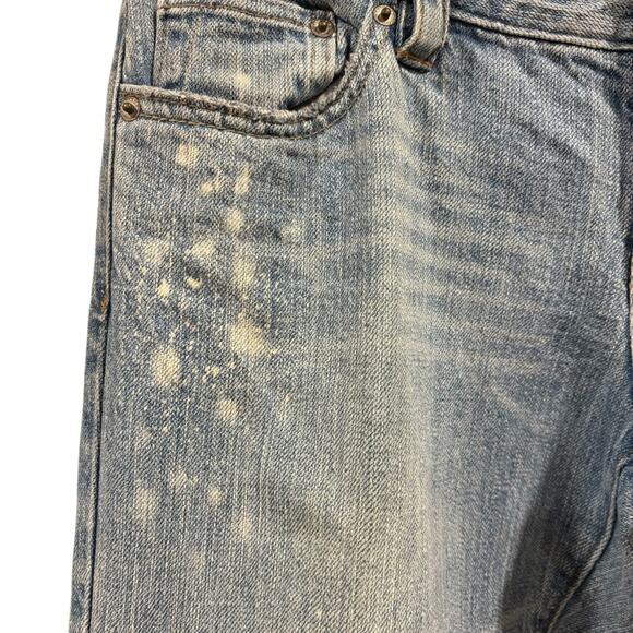 CALVIN KLEIN Flare Distressed Light-Wash Jeans, Size, 28” waist - Picture 4 of 15